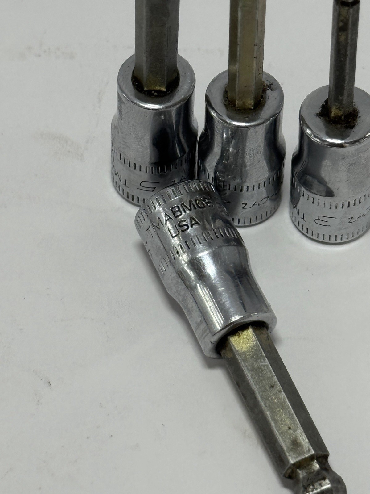 Snap On 1/4 Drive Metric Hex Ball Head Sockets 3, 4, 5, 6mm