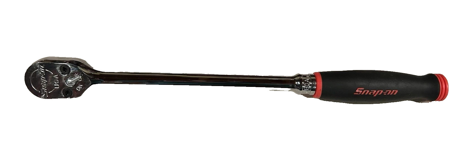 Snap-on RED 1/2″ Drive Soft Grip Ratchet 15″ Long SHL80A USA NEW Free Shiping