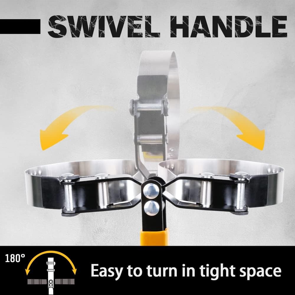 9-Piece Oil Filter Wrench Set, Sturdy Stainless Steel Band,Universal Adjustable