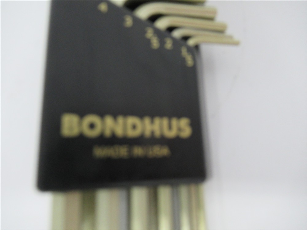 Bondhus , 9 Pc Metric Ball End Hex Wrench Set