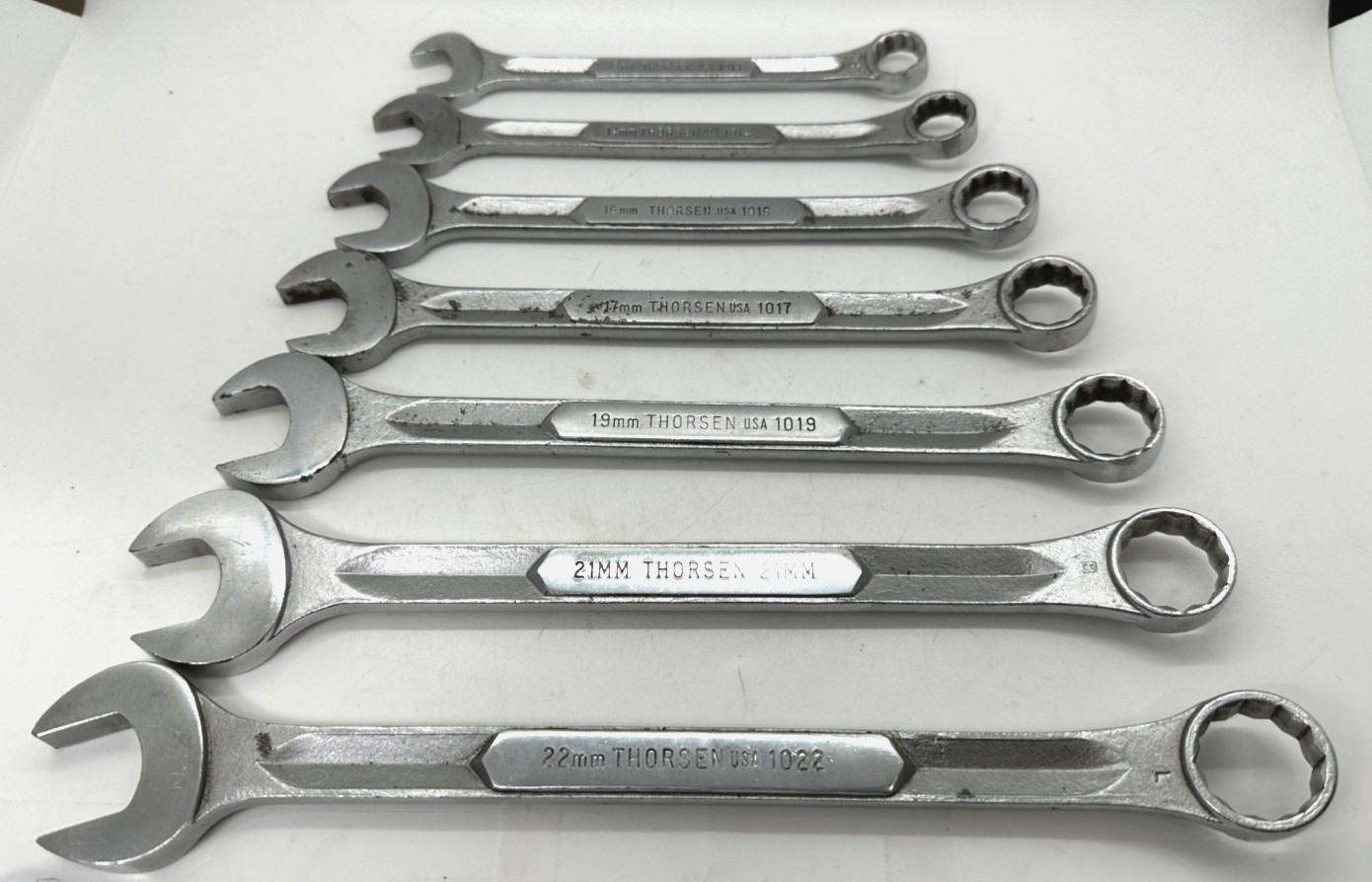 🇺🇸 Thorsen Tools METRIC 13mm-22mm Wrench Set Combo Open Box Lot USA 12 Point