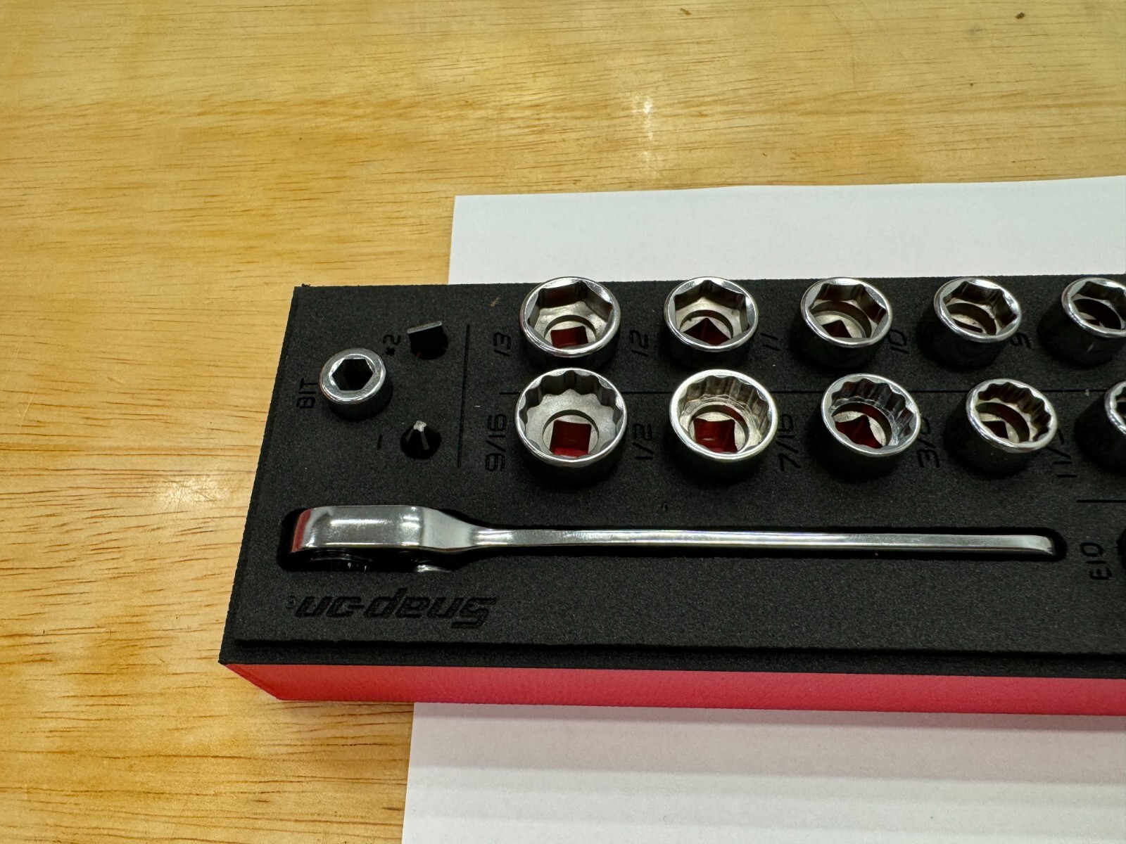 Snap-on Tools NEW 45pc 1/4″ Drive Low Profile Socket Master Foam Set 145RTMLE