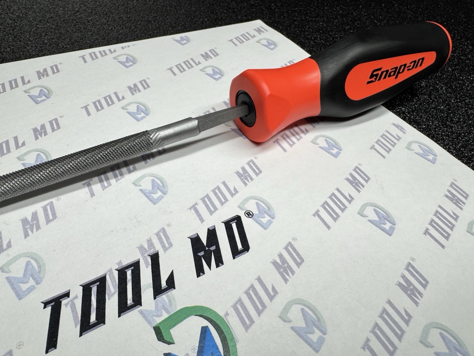 Snap-on Tools NEW ORANGE Soft Grip Round 8” Blade Length File SGHF614B 8R