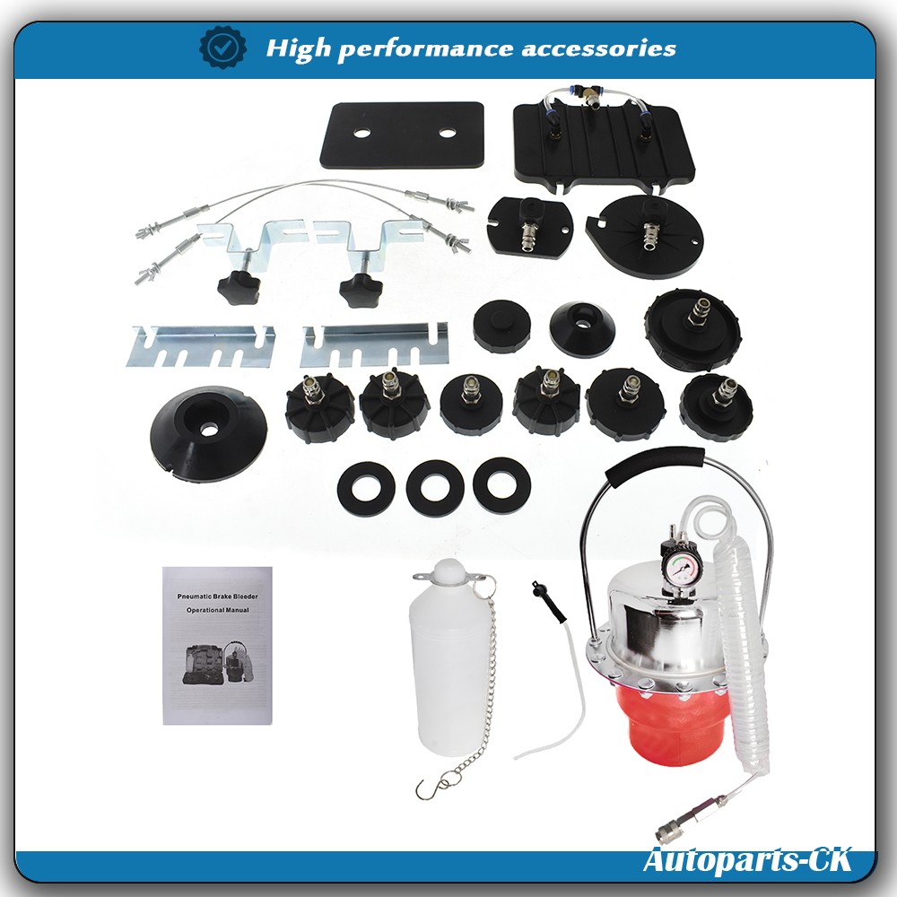 Portable Pneumatic Air Pressure Kit ;Brake and Clutch Bleeder Valve System Set