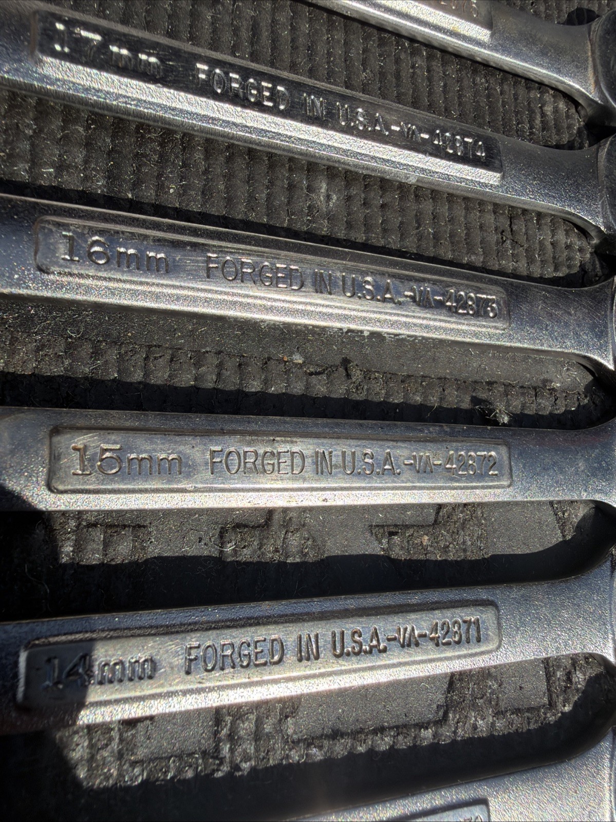 10pc Sears Craftsman USA 6 Point Metric Combination Wrench Set 9-18mm Many New