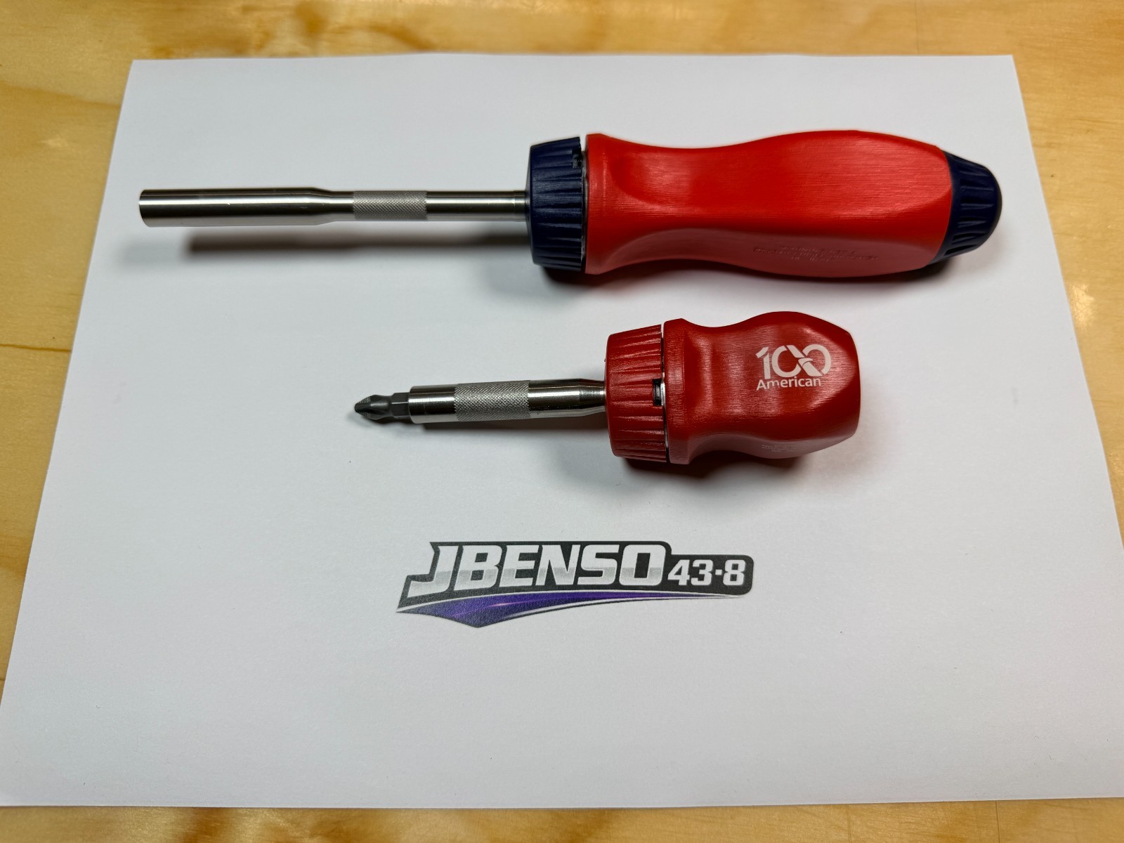 Snap-on Tools USA NEW 2pc AMERICAN AIRLINES AMT DAY Ratcheting Screwdriver Set