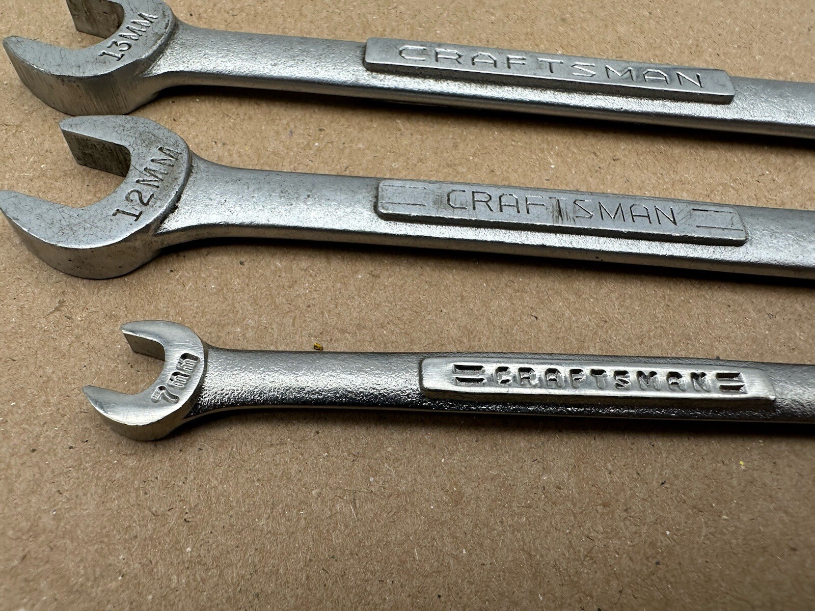3 Craftsman Open End Metric Wrenches V44507/V44506/VV44503 7-9-12-13-14-15mm