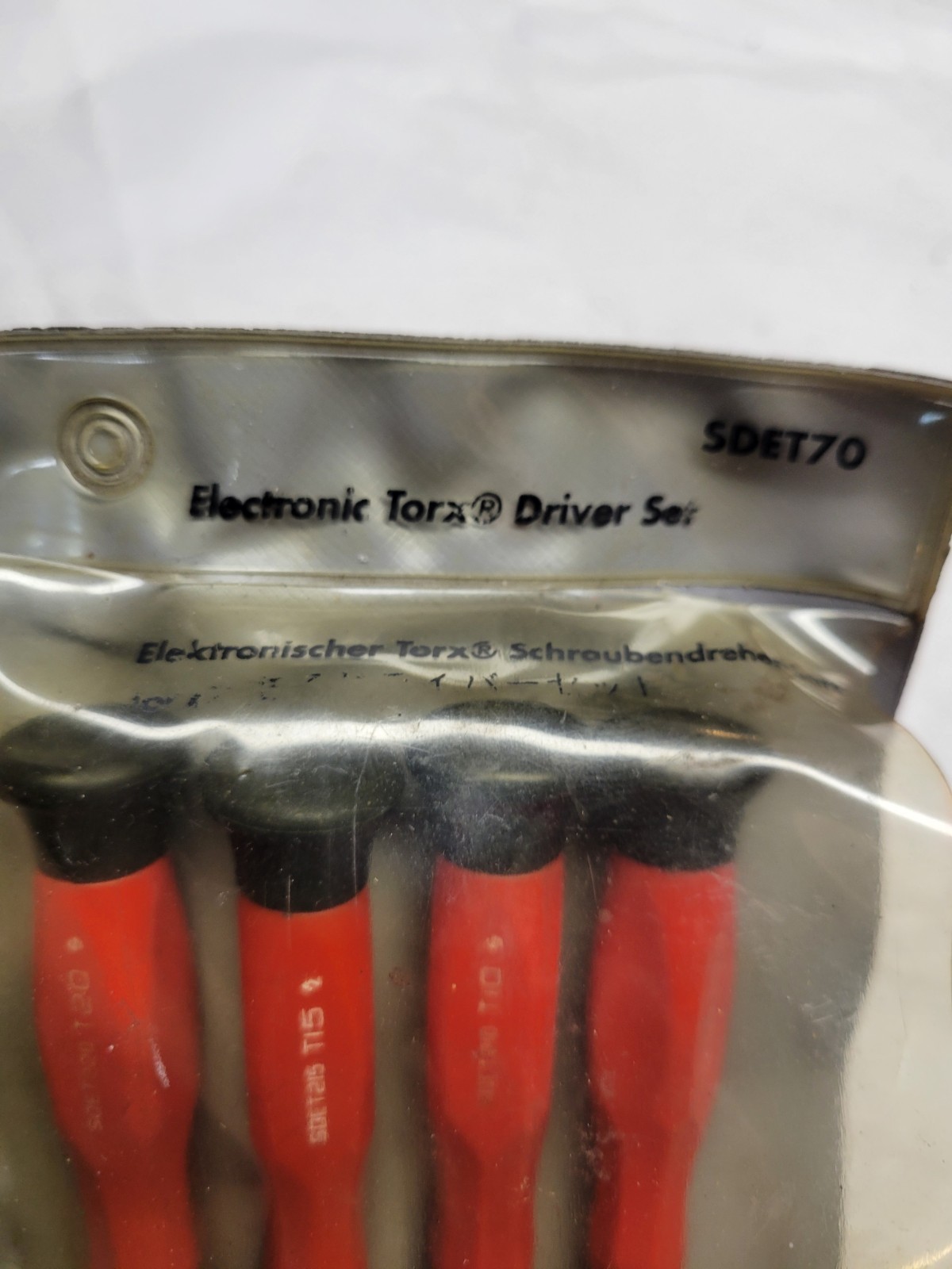 Snap-on SDE70 4pc Miniature Electronic Screwdriver TORX Set USA T9,T10,T15,T20