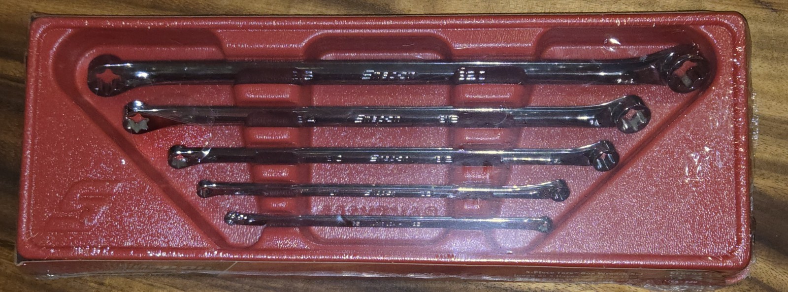 SNAP ON 5 Pcs TORX Long 10º Offset Box Wrench Set E5-E20 XLE605 SEALED