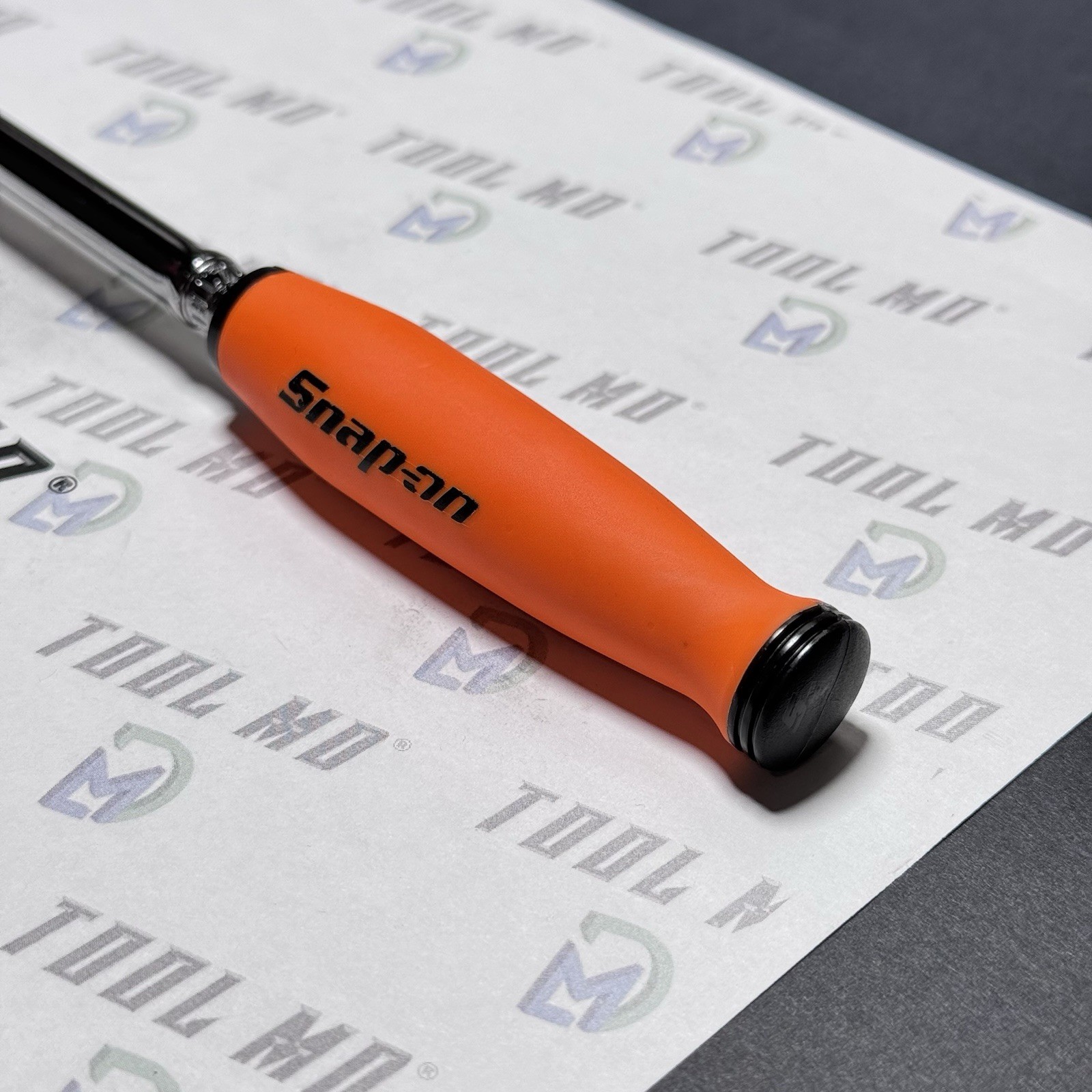 Snap-on Tools CUSTOM REVERSE ORANGE 3/8″ Drive Compact Extra-Long Fixed Ratchet