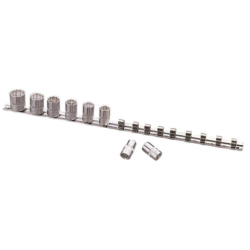 1/4″ SHALLOW OR DEEP WALL SOCKET METAL CLIP ORGANIZER (15 POSITIONS) HOLDER RACK