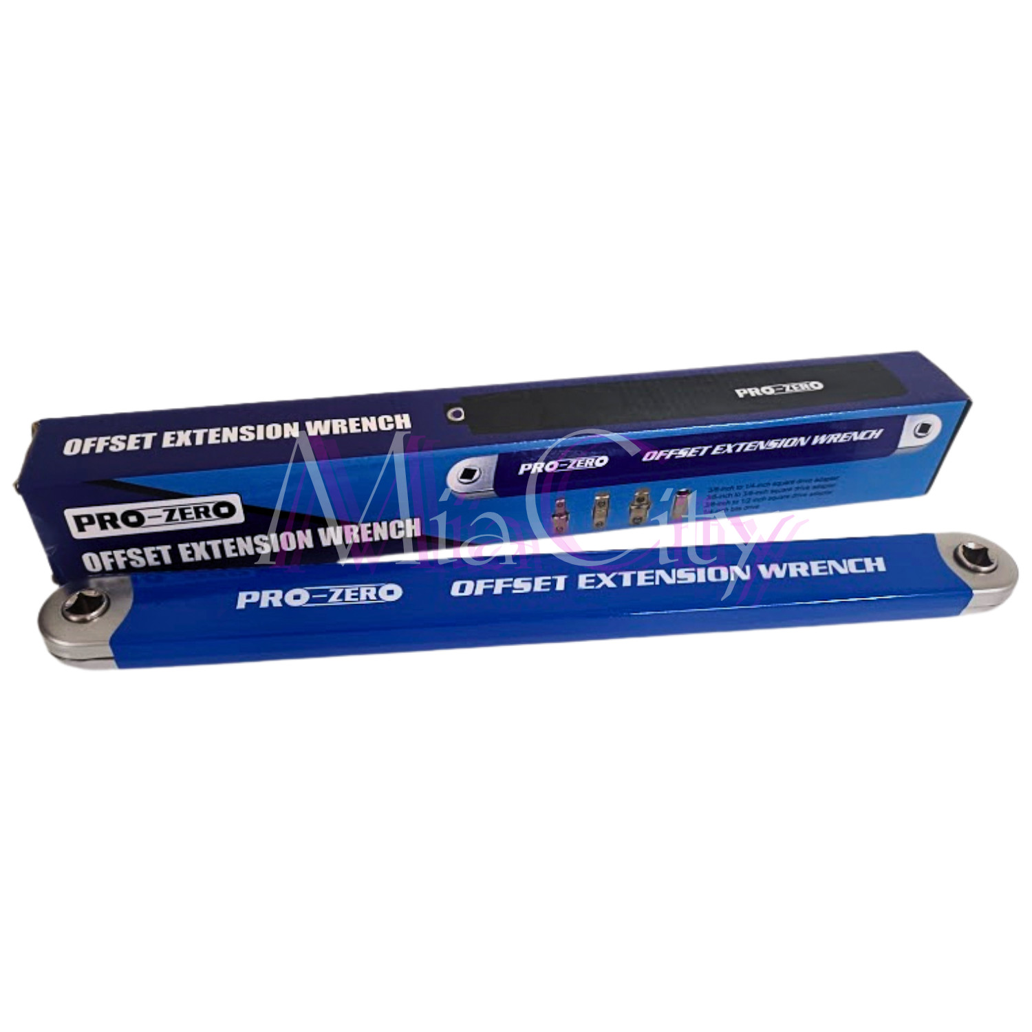 PROZERO Offset Extension Wrench Set Ratchet Spanner Wrench Extender with Adapter