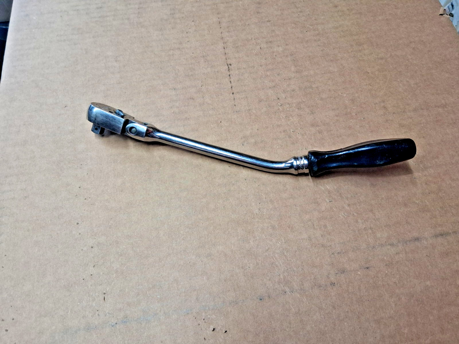 Snap-On F852 3/8″ Drive Flex Head Offset Bent Handle Ratchet 12″ USA