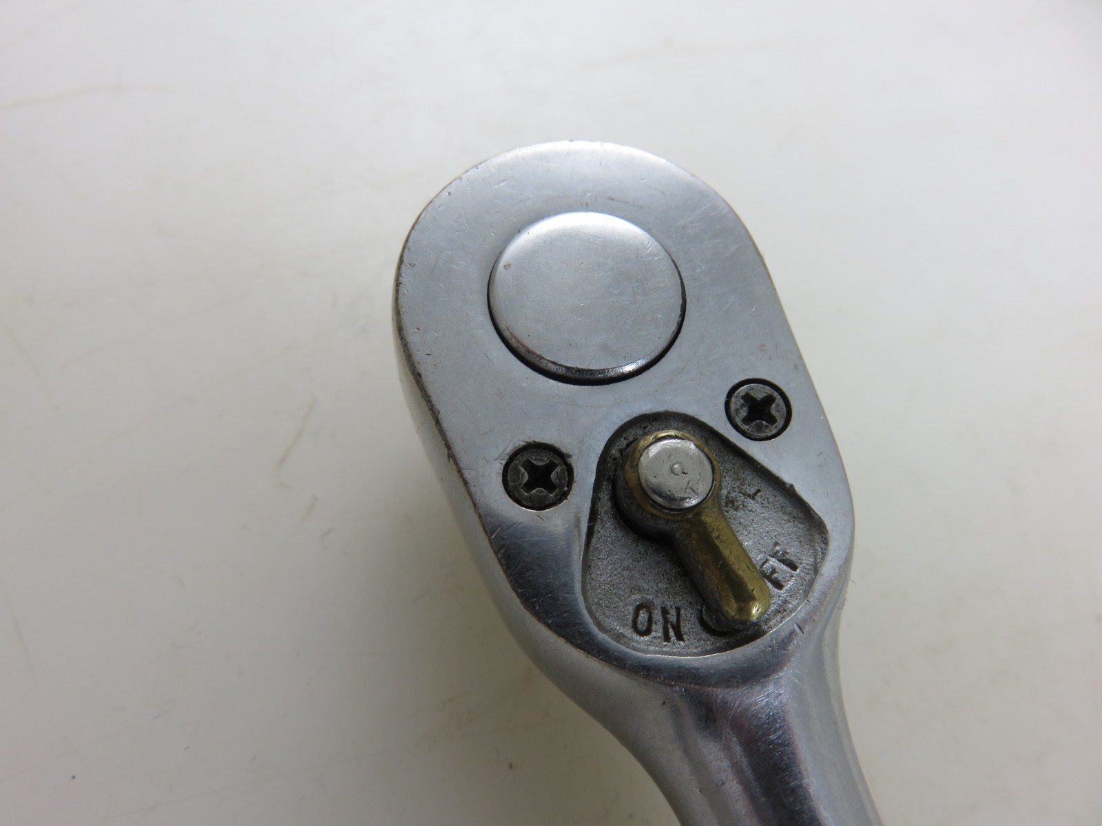 Snap-On Ferret F-70N 3/8″ Dr. Ratchet 7″ Long Oil Hole Date 1940 Patent 1854513