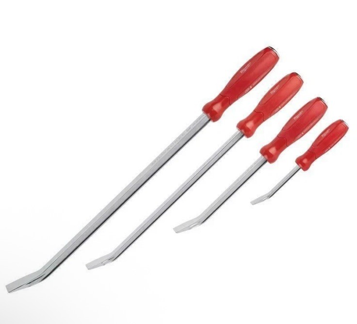 Milwaukee 4 Piece Professional Pry Bar Set 8″, 12″, 18″ & 24″ 48229214