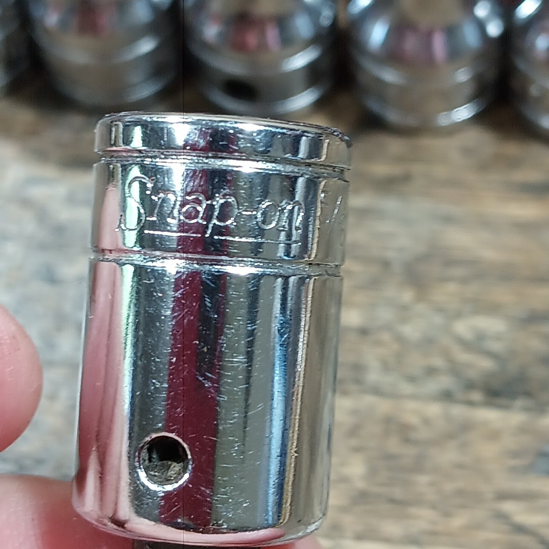 Snap-On Hex Bit Sockets 3/8 Drive FA4A FA4.5A FA5A FA6A FA7A FA8A FA10 Metal Cas
