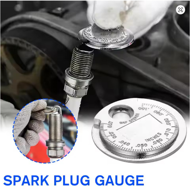 Coin- Type 0.6-2.4mm Spark Plug Gap Gauge Measurement Tool Auto Ignition spark
