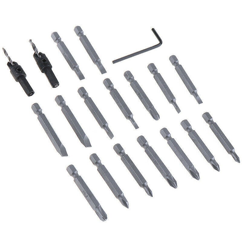 20PCS Half Time Drill Driver Bits Swivel Head Quick-Change Driving Repair Tool z