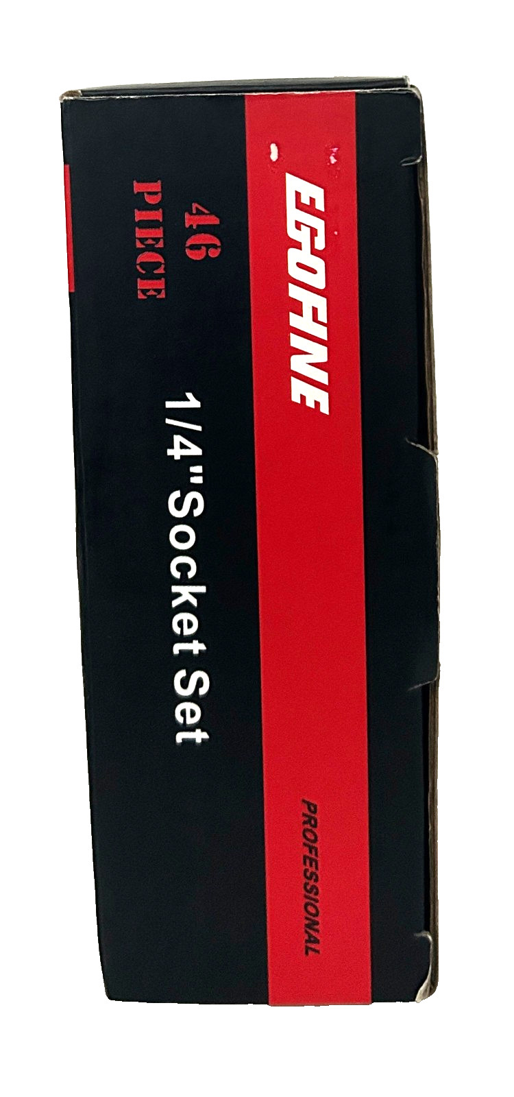 Egofine 46 Piece Socket Set, Hardly Used, In Red Plastic Carrying Case, Preowned