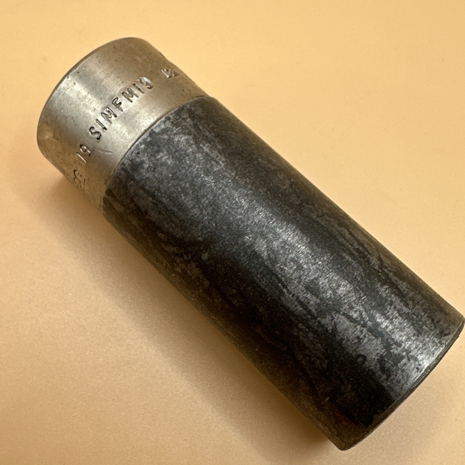 Vintage Snap-on USA SIMFM19 3/8″ Drive 19mm Deep 6 Point Impact Socket