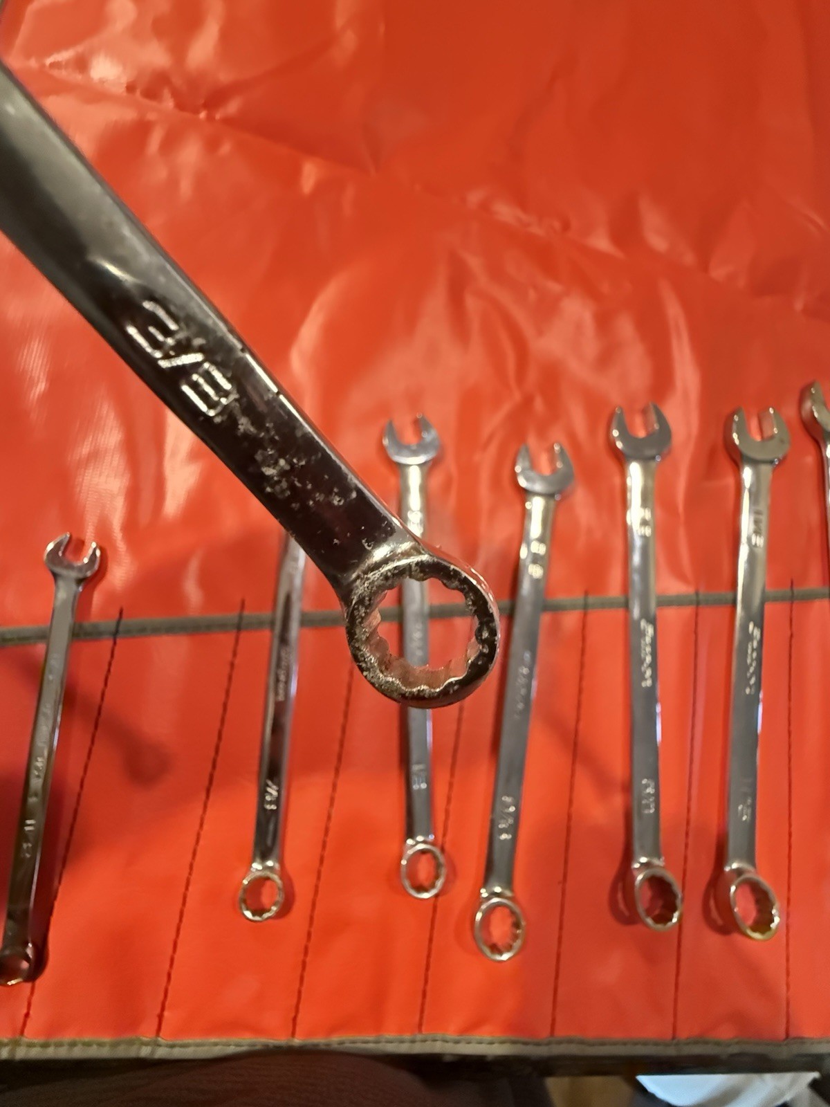 ULGY NOS Snap On 14 Pc OEX SAE Combo Wrench 12 Pt. Set C-141B Date Code 1997 USA