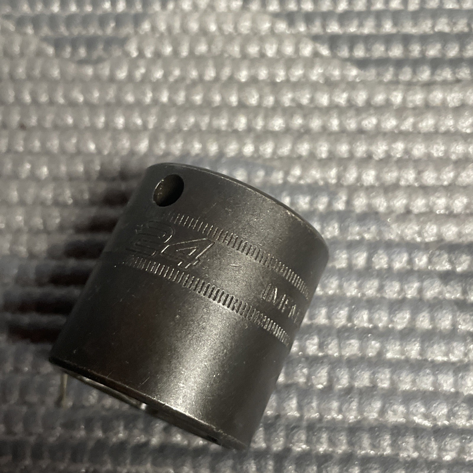 Snap-On 3/8″ Drive 6-Point Metric 24 mm shallow Impact Socket IMFM24