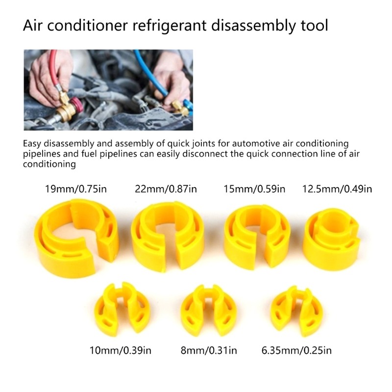 Profession Car Air Conditioning Hose Fuels Line Disconnect Tool with Storage Box