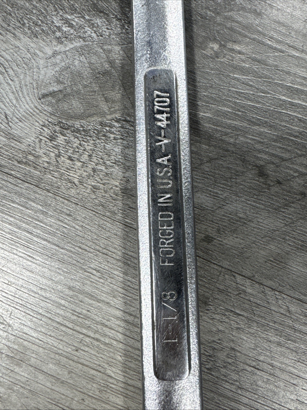 Craftsman V 44707 1-1/8 in SAE Combination Wrench 12 Pt Forged USA Vintage 15″