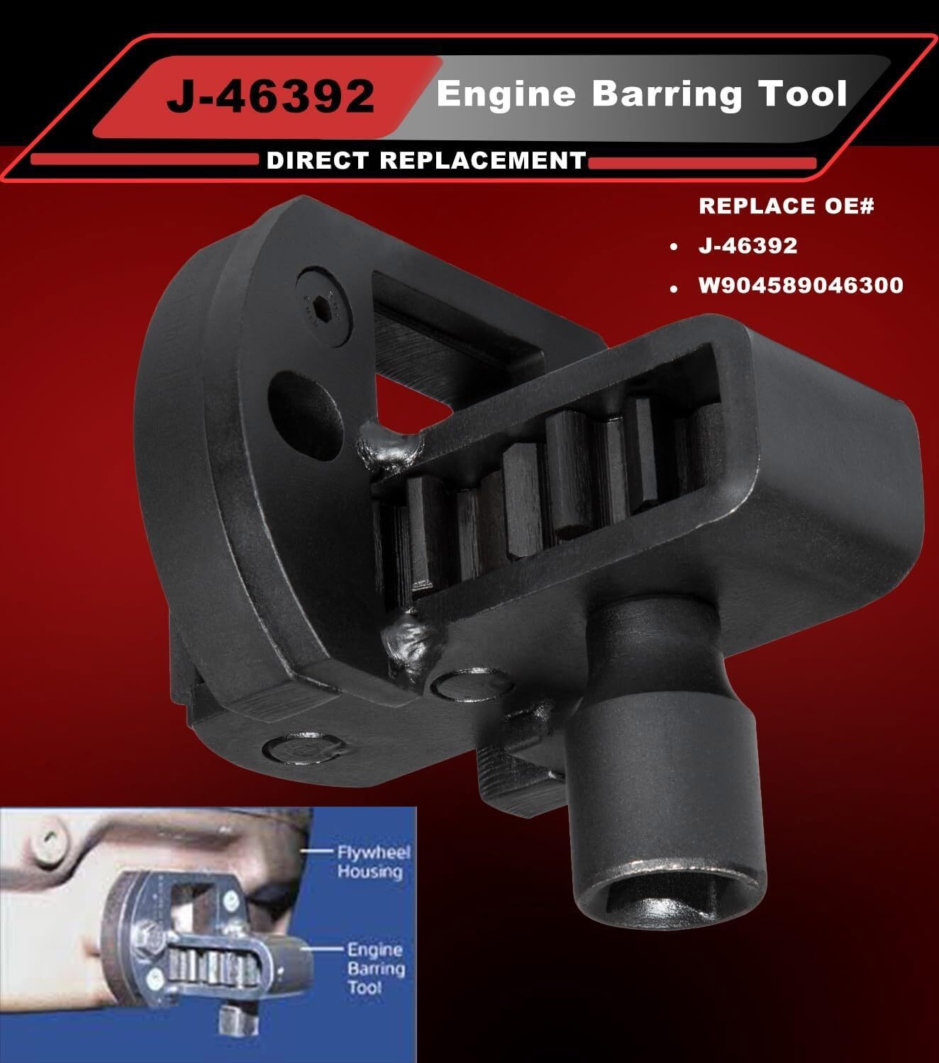 For Detroit Diesel DD13 DD15 DD16 Engine Turning Barring Tool W904589046300