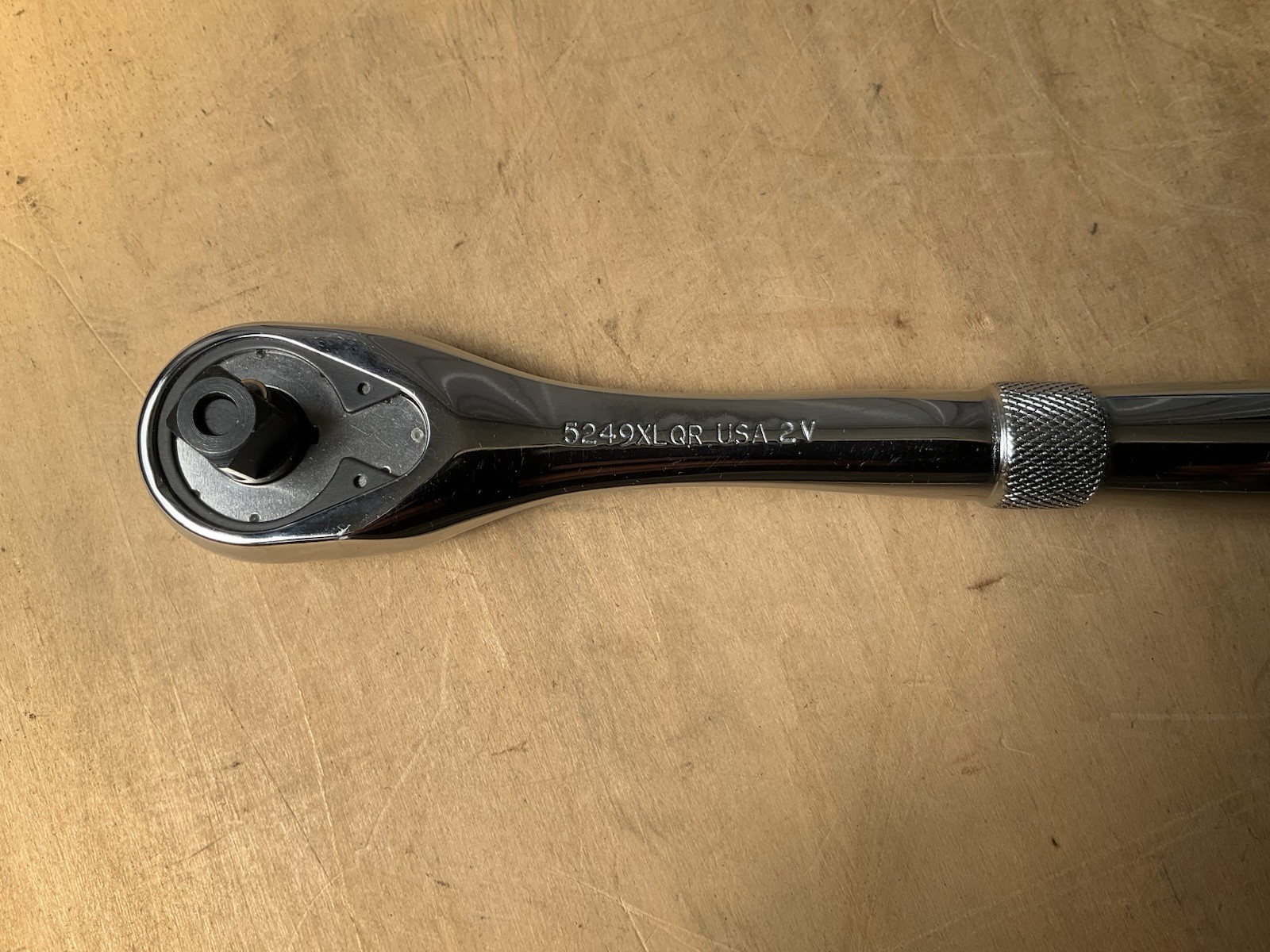 Proto J5249XLQR Quick-Release Pear Head Ratchet 3/8″ Drive 8-1/2″