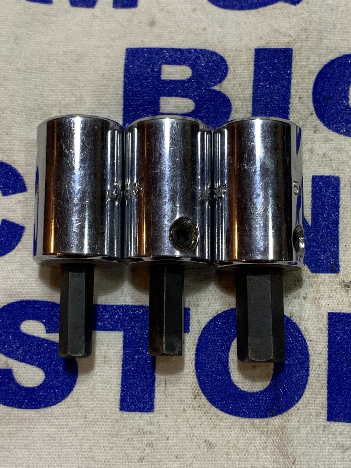 Mac Tools USA 3/8″ Drive 3pc Hex SAE Socket Drivers X76DS,X86DS,X106DS