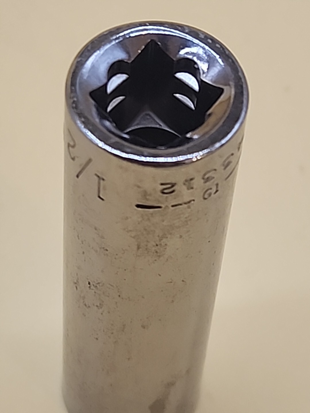 Craftsman Tools 1/2in 12pt Deepwell Socket Inv G1 43312 USA