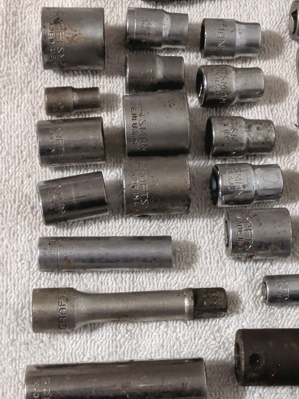 39pc. 3/8” Drive Sockets USA Made Craftsman, Sk, Thorsen, Williams,Snap On Etc.