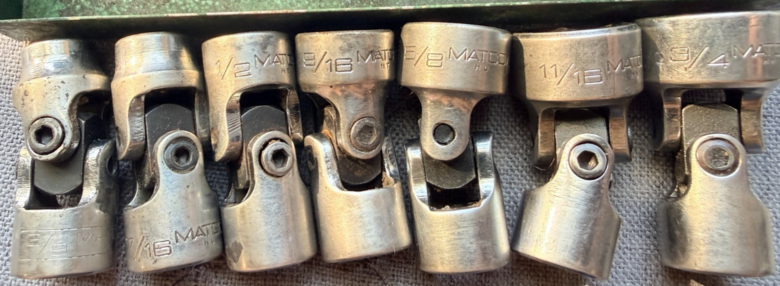 Matco Tools 7 Pc 6 Pt Impact 3/8″ Dr. Swivel Socket Set W/S-K Case