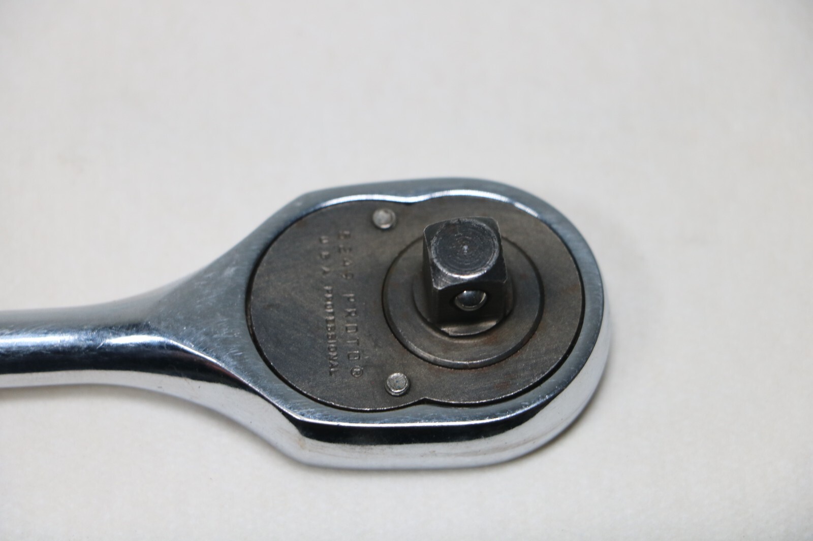 Proto Professional 5249 3/8″ Drive Ratchet Pear Shape Head Chrome Vintage USA