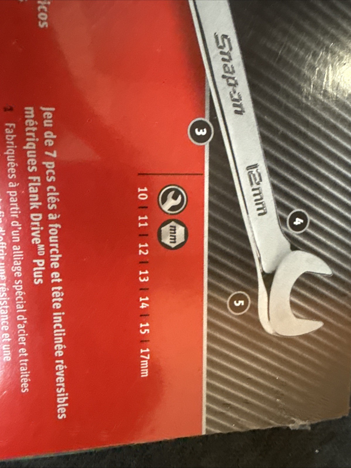 ForSnap On Tools NEW SVSM807A 7pc Metric Flank Drive Plus 4 Way Angle Wrench Set