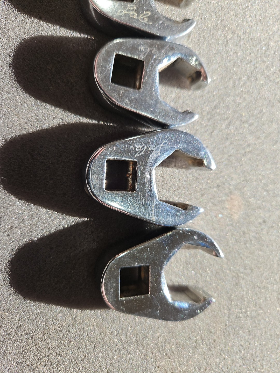 Snap On 8 Piece 3/8” Flare Nut Crow Feet Set 3/8” – 3/4” – FRH120S – FRH240S