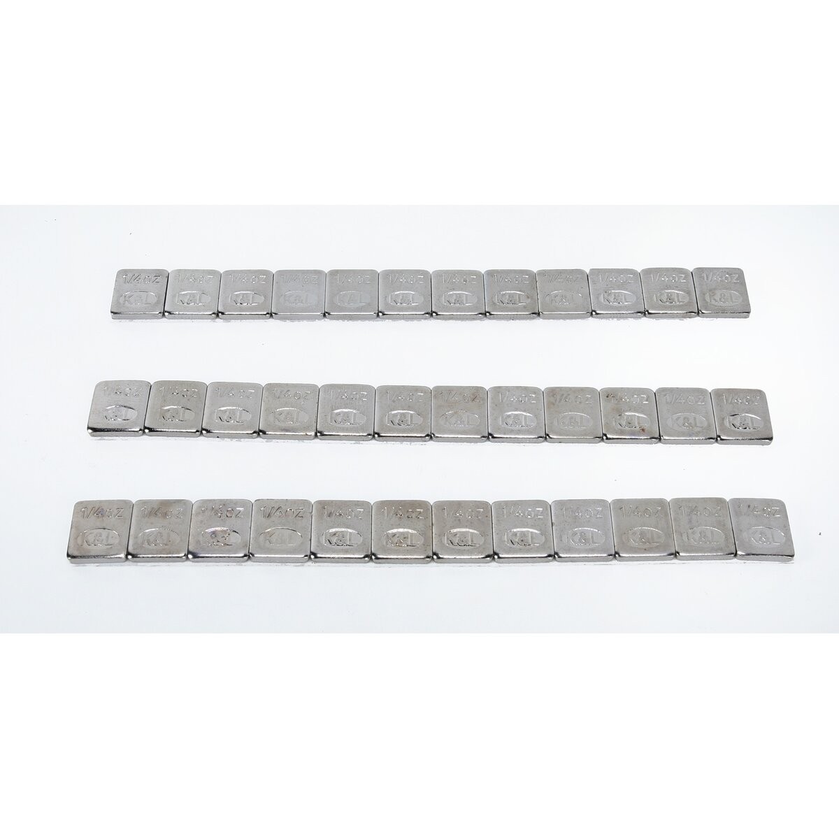 K & L 1/4 oz. Chrome Steel Quickstick Wheel Weights – 32-2434