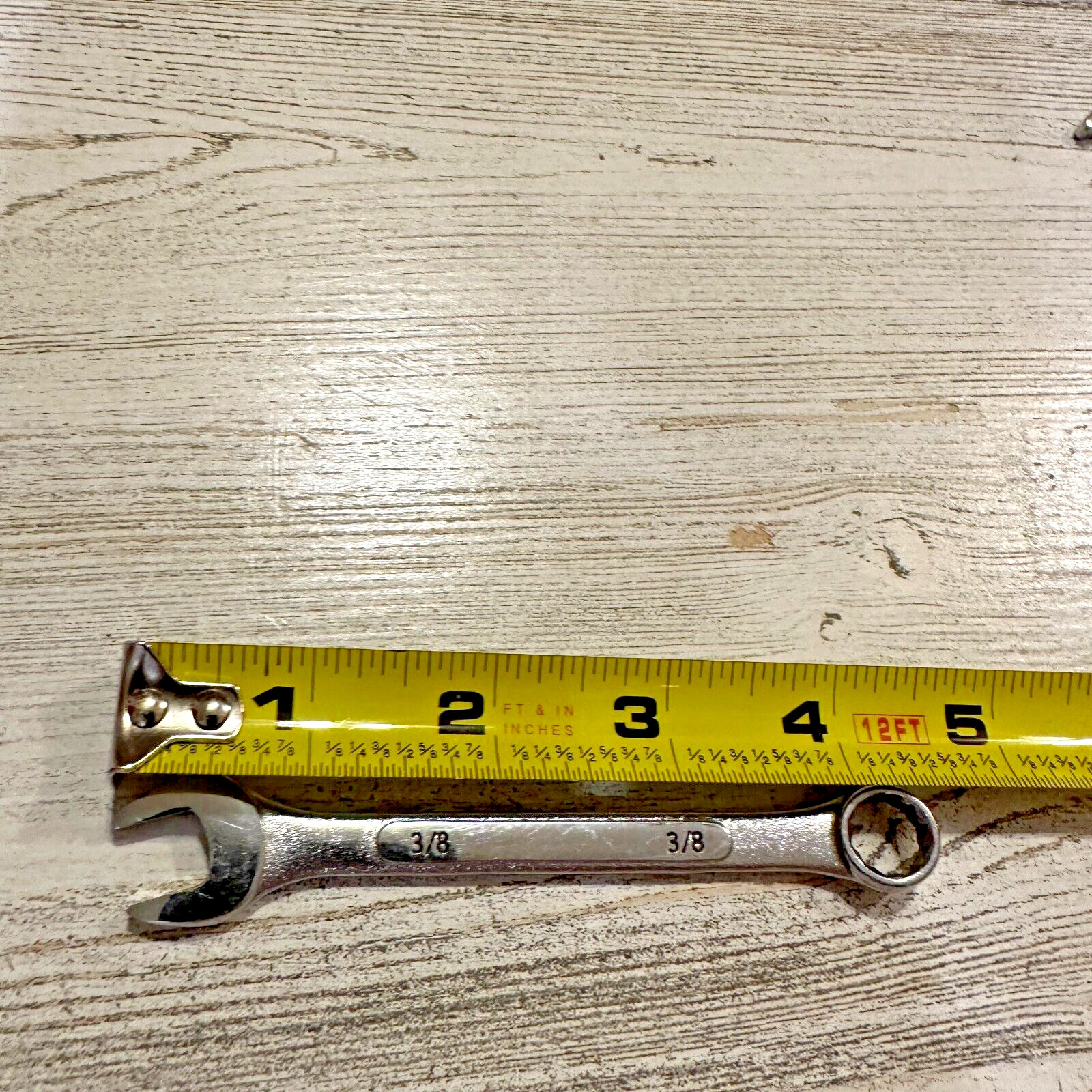 Generic 3/8″ 12 Point Combination Wrench 5″ Long Similar Lot of 5