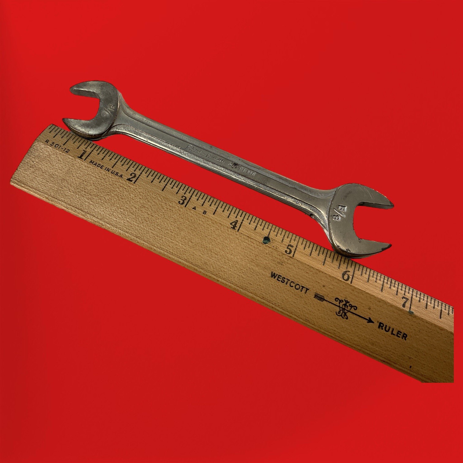 Blue Point Supreme S-1820 1/2″ x 9/16″ Double Open End Wrench USA Vintage
