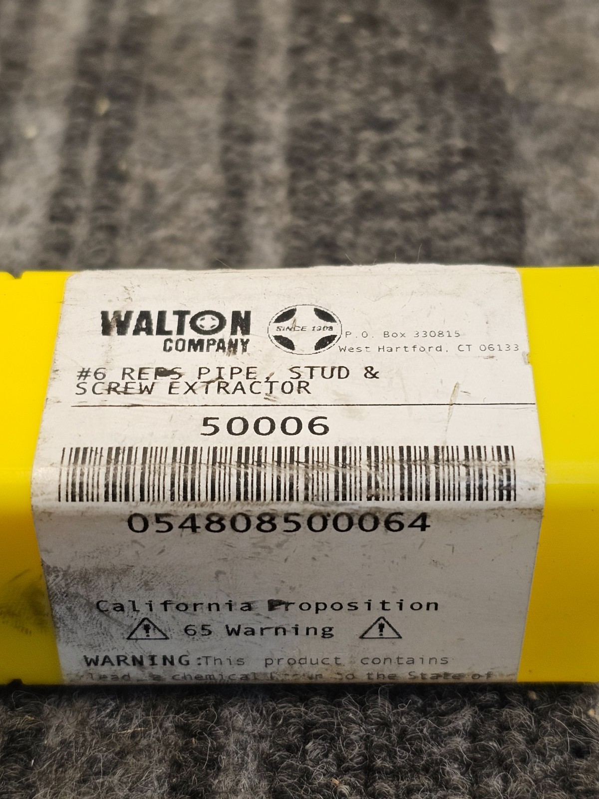 Walton 50006 #6 REPS 4-Point Grip Pipe, Stud, and Screw Extractor – Black Oxide
