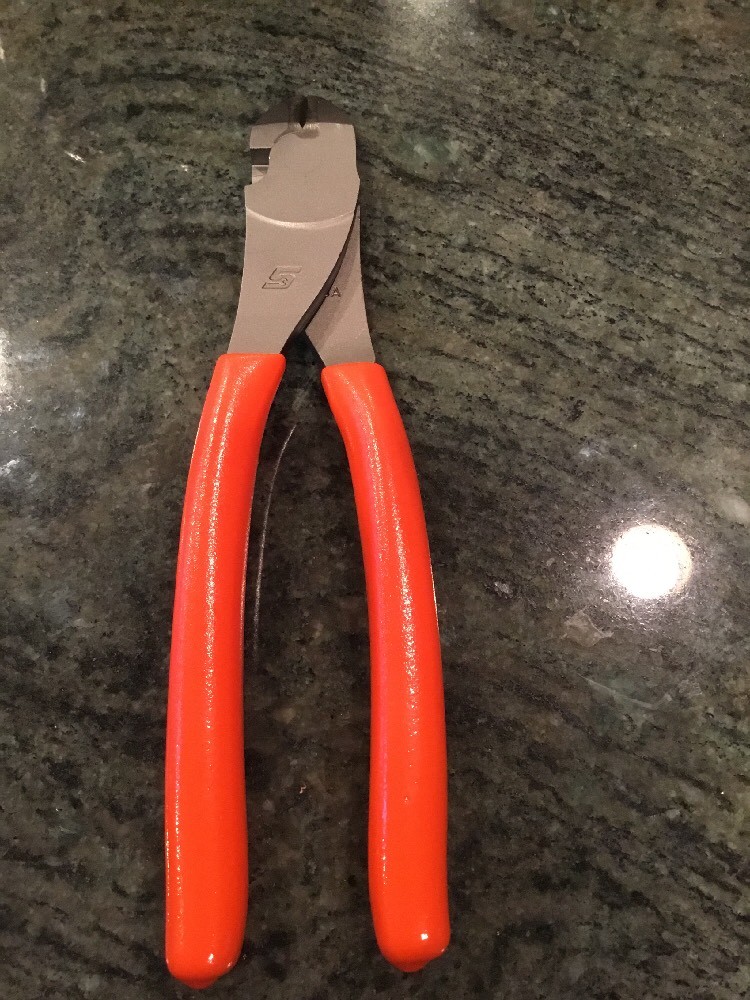 Snap-On 388acfo 8″ vectorEdge high leverage diagonal cutter orange new