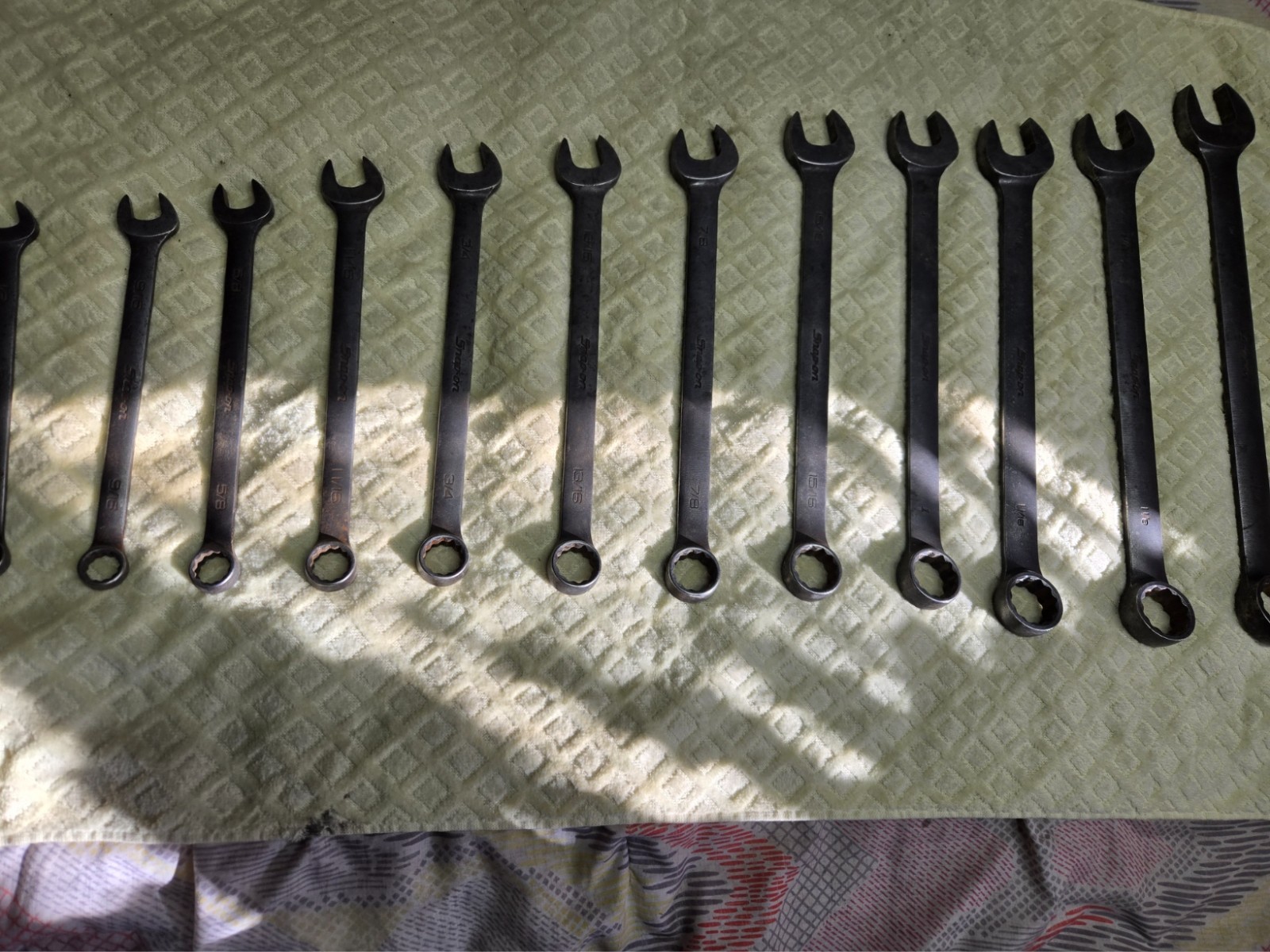 Snap-on GOEX 14-Pc Flank Drive SAE Industrial Wrench Set 3/8″ to 1-1/4″