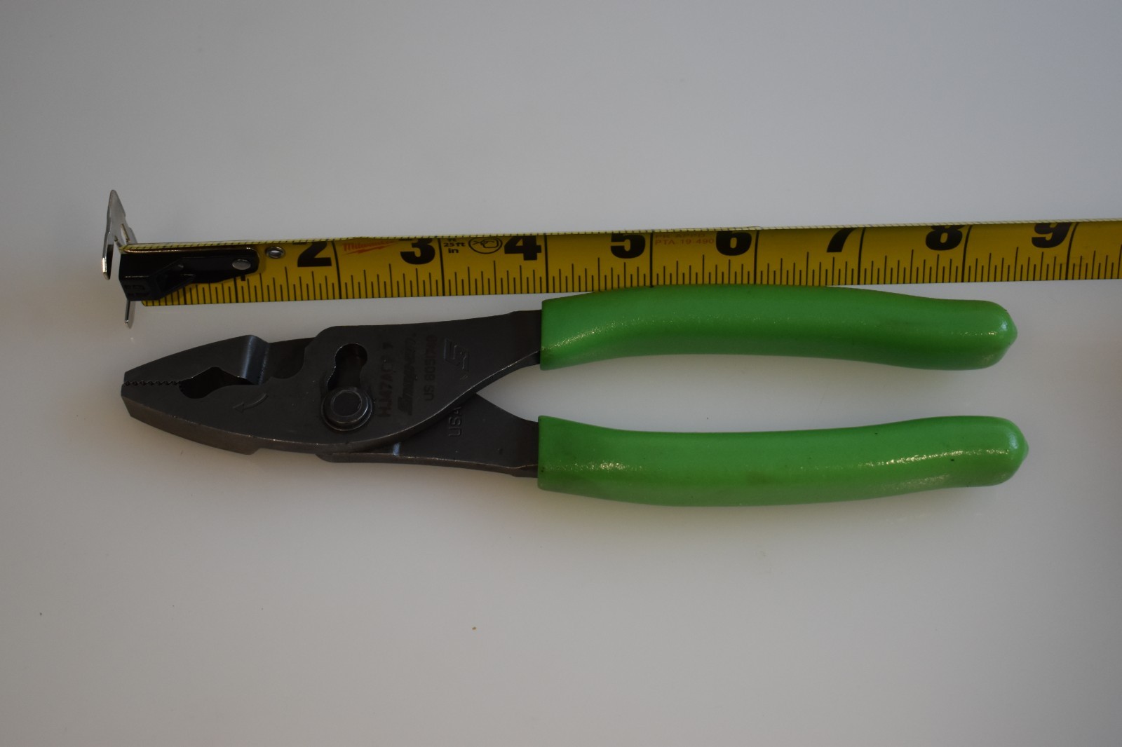Snap On Tools HJ47ACF Talon Grip Flank Jaw Slip Joint Pliers USA Green