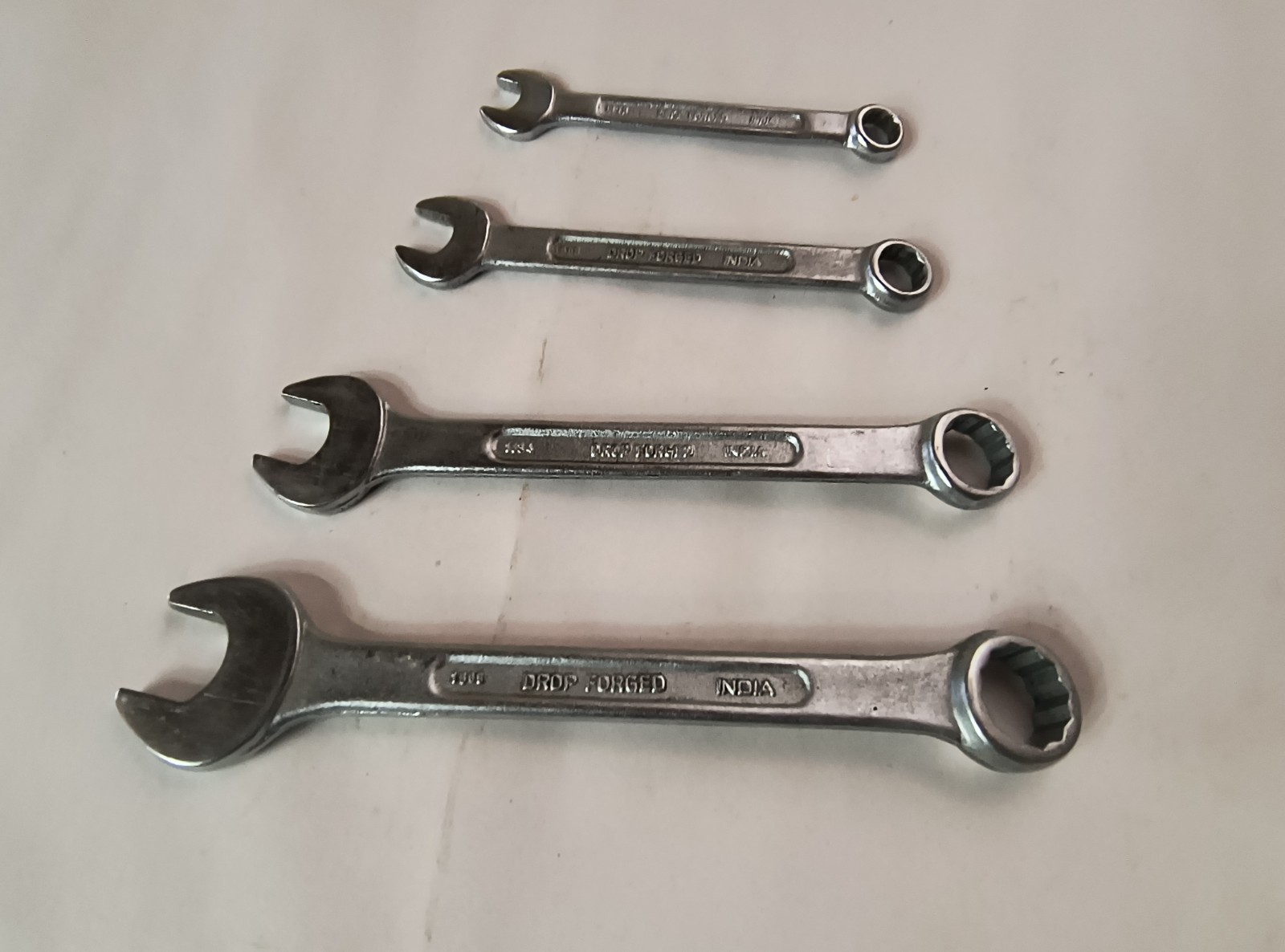 4 Vintage Gedore No. 14 Combination Metric Wrenches 8mm 10mm 14mm 17mm