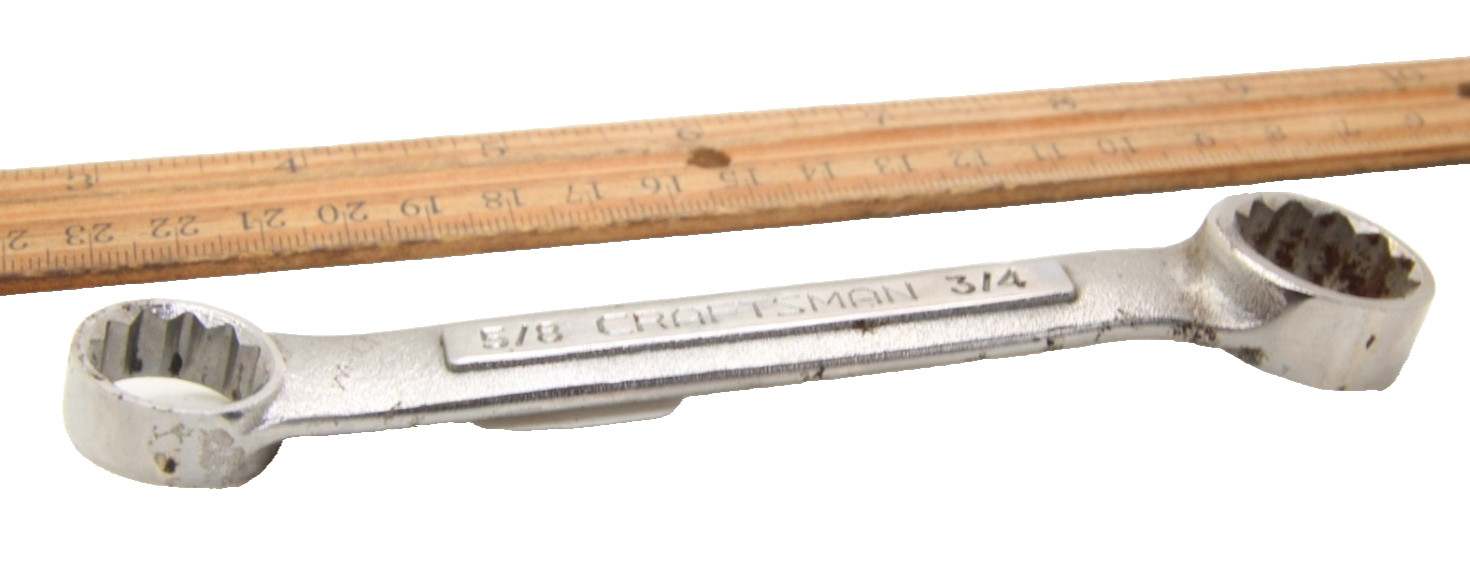 Craftsman VV-43865 5/8″ x 7/16″ 12 Point SAE Stubby Double End Box Wrench 6″ USA