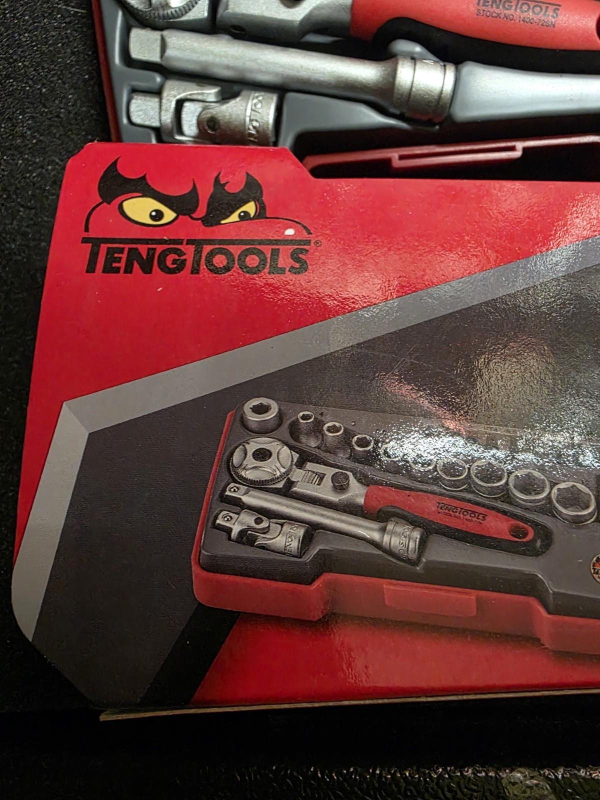 Teng Tools 1/4dr Metric Socket Set Locking Flex Head Ratchet Socket/bit Set