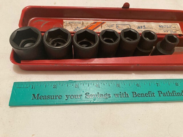 JAPAN QUALITY – ATD TOOLS 1/2″ DRIVE 6 POINT IMPACT SOCKETS (7) – FREE SHIP