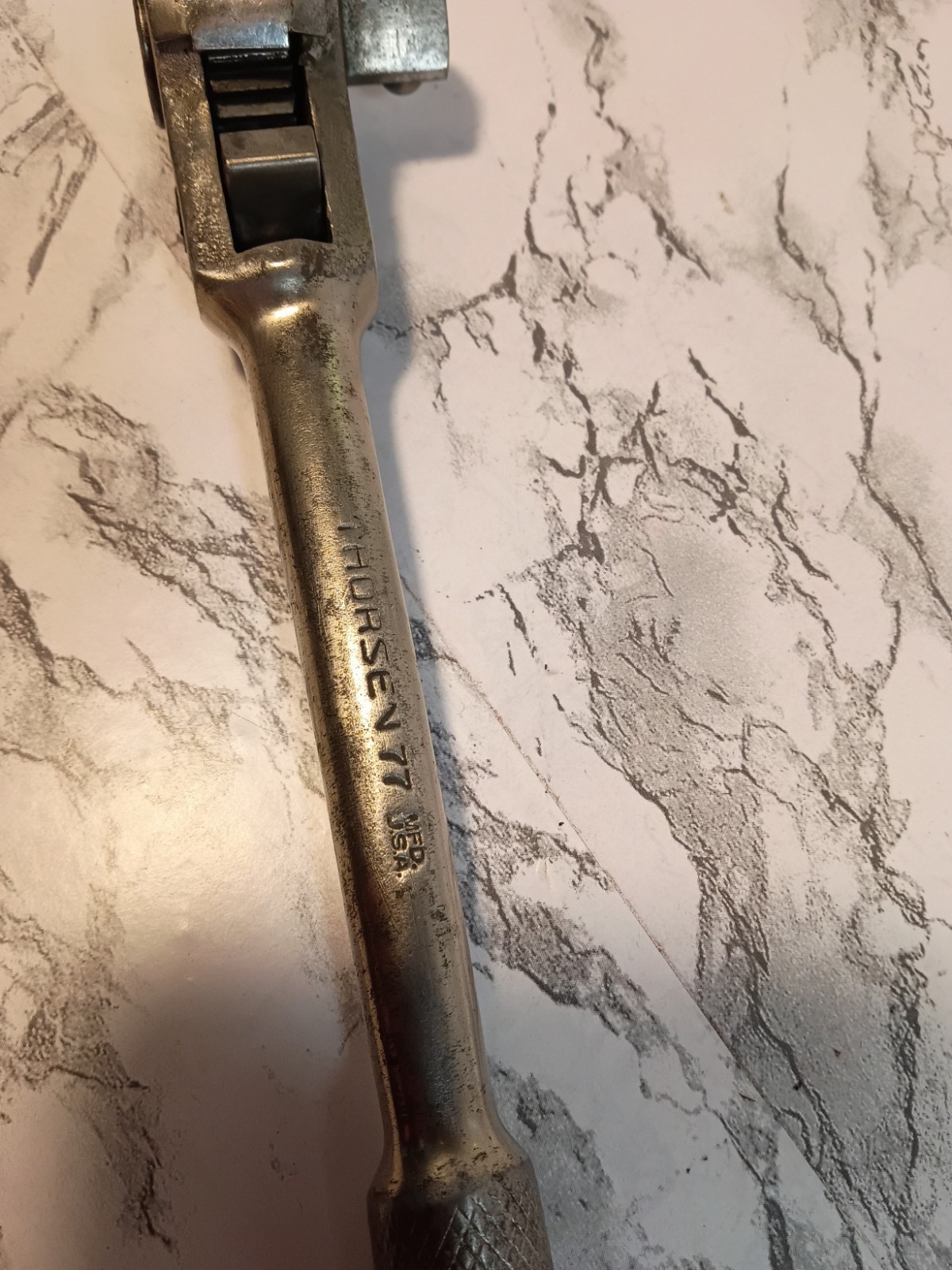 VINTAGE THORSEN MODEL NO. 77 1/2″ DRIVE RATCHET – MADE IN U.S.