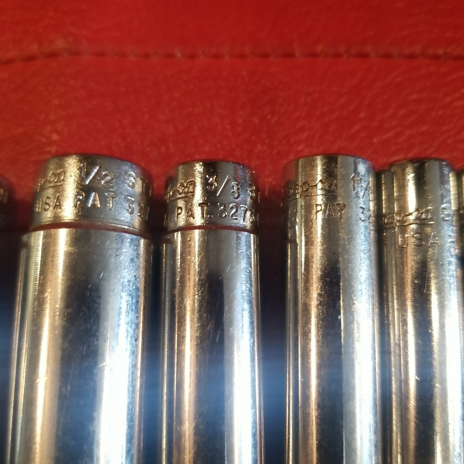 Snap-On 1/4 Drive 6Pt SAE Deep Socket STM* Set. Missing 11/16 & 7/16. 8 Pieces